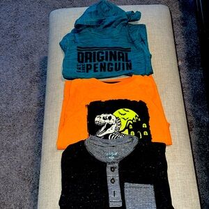 Toddler boy long sleeve tops!! Perfect for fall indoor/outdoor play. Size 4T